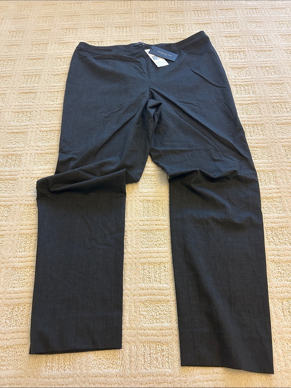 Lafayette 148 New York Women's Black Straight-Leg Trousers